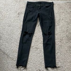 Flying Monkey Platinum skinny jeans with distressing size 28